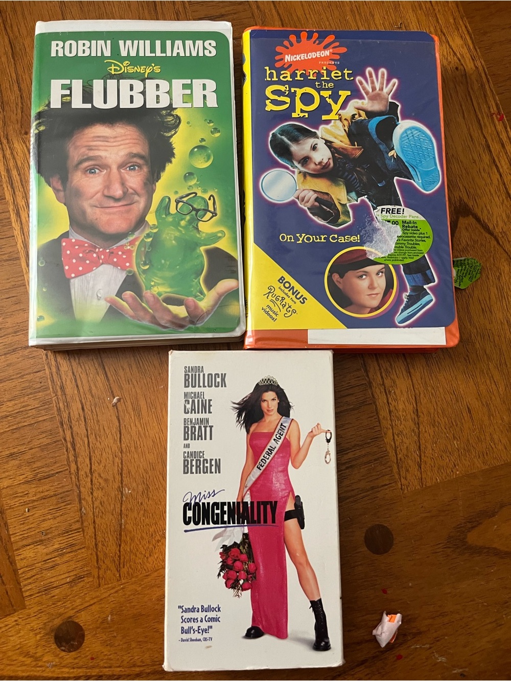 3 VHS movies